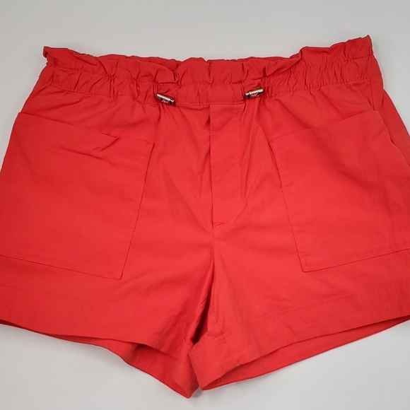 Athleta Redish Orange Nylon Shorts - Picture 2 of 8